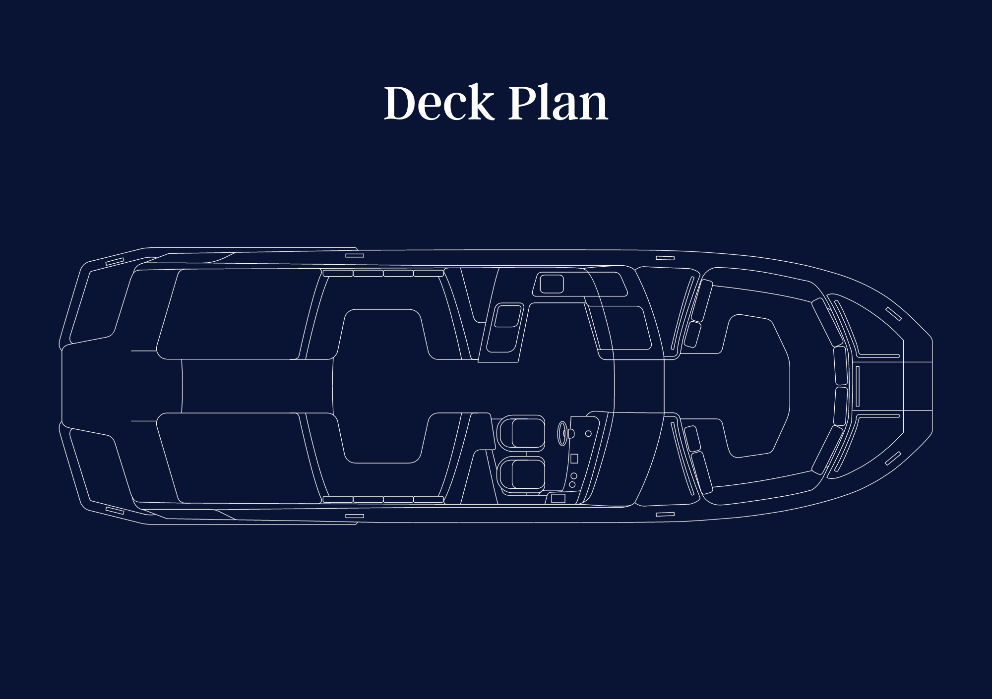 Open Catamaran Tender Deck Plan