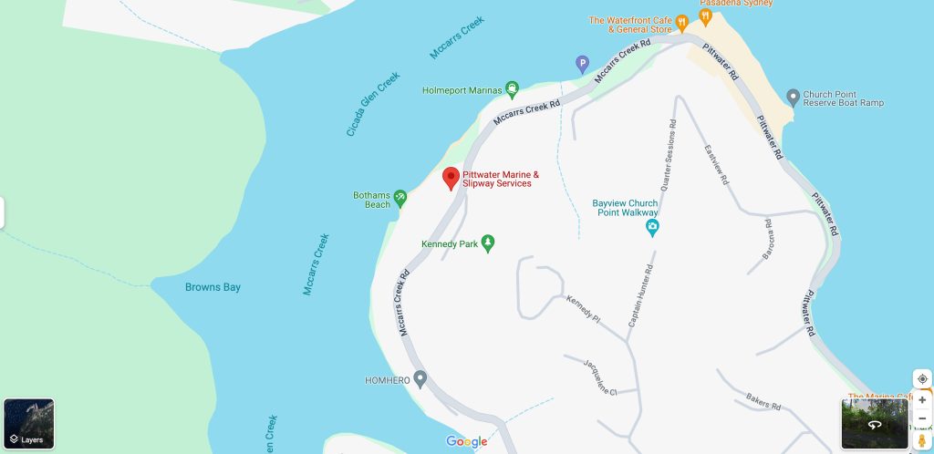 _Where can I get my boat antifouled on Pittwater_ Boat Servicing Davis Marine Brokerage Pittwater Marine and Slipway Services Map