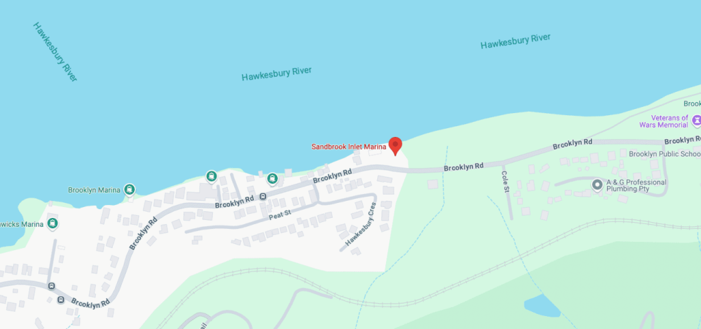 Boat Antifouling Services in Hawkesbury River Sandbrook Inlet Marina map