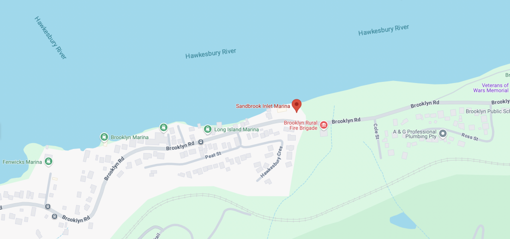 Boat Detailing Services in Hawkesbury River Sandbrook Inlet Marina Map