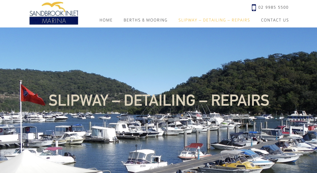 Boat Detailing Services in Hawkesbury River Sandbrook Inlet Marina Website