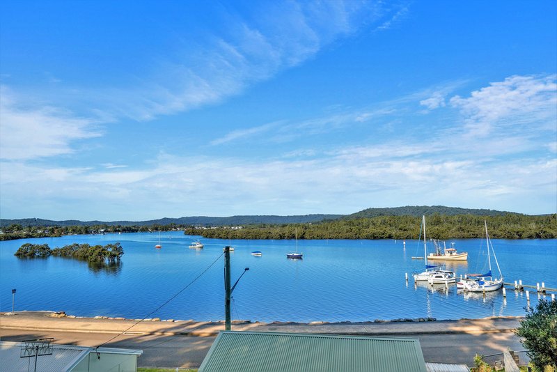 Saratoga Aerial View Public Swing Moorings on Brisbane Water