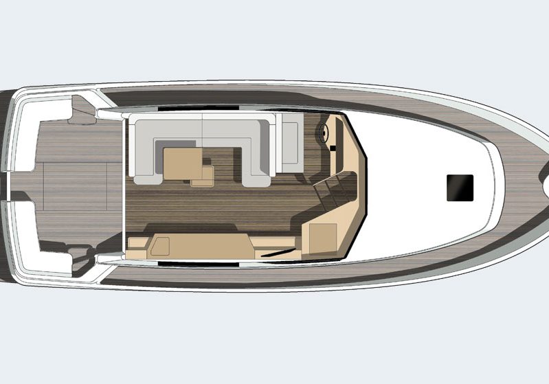 Hardy 40DS Deck Plan Hardy Motor Yachts Boat Sales Sydney Davis Marine Brokerage
