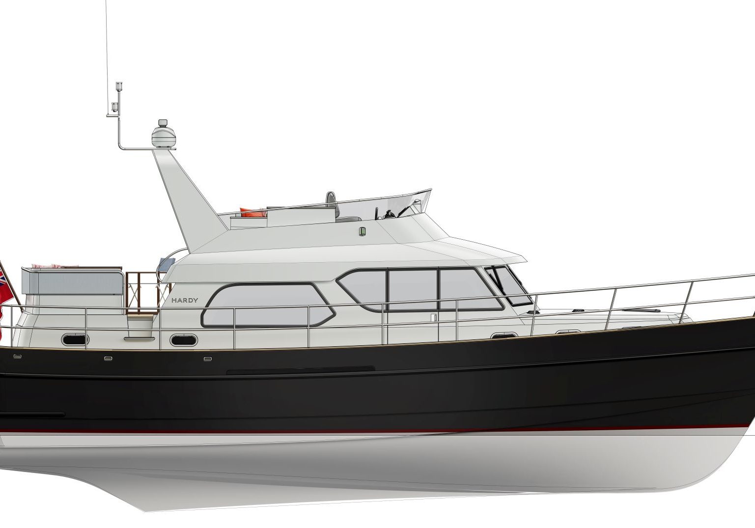 Hardy 45 profile Hardy Motor Yachts Boat Sales Sydney Davis Marine Brokerage